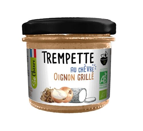 Trempette au chevre affiné oignon grillé