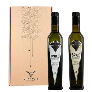 Coffret cadeau huile d'olive extra vierge 2 x 500 ml 2