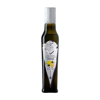 Seasoning oil based on extra virgin olive oil and lemons 250 ml