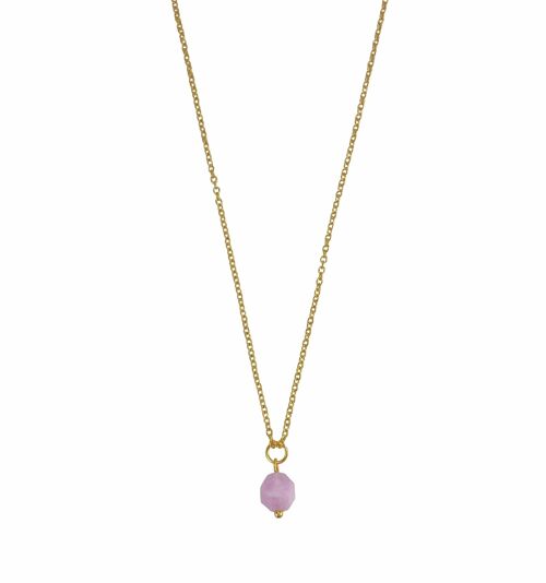 Necklace Chalcedony - Gold