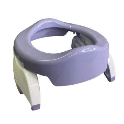 POTETTE travel potty and toilet reducer (2 in 1) - PURPLE and WHITE
