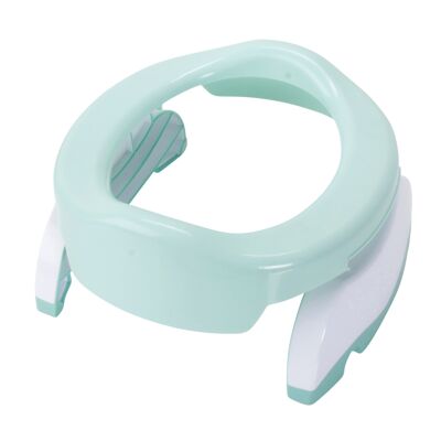 POTETTE travel pot and toilet reducer (2 in 1) -LIGHT GREEN and WHITE