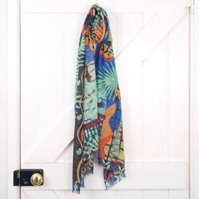 Biarritz Nuit Wool Scarf