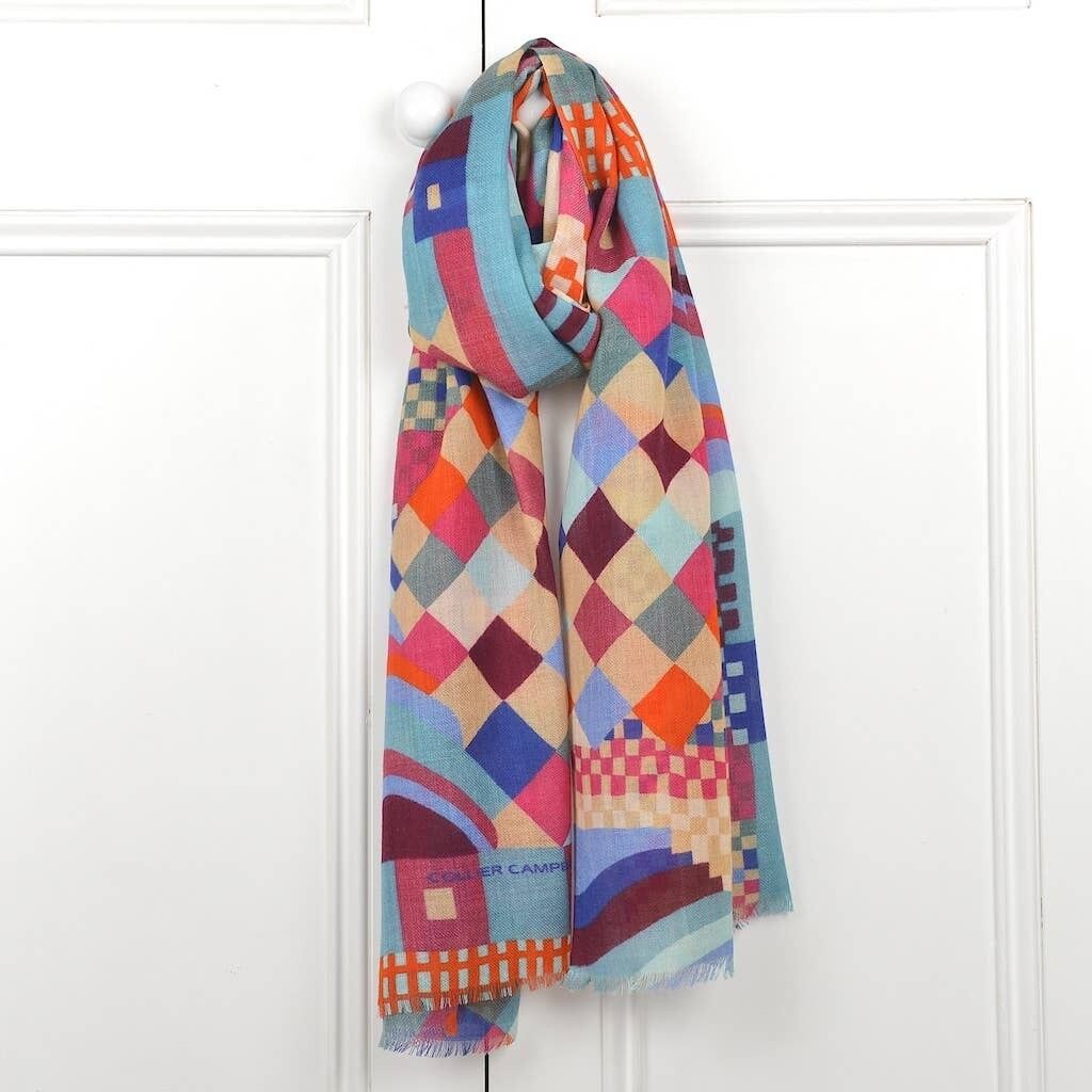 Geo Jewel Langer Wollschal