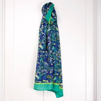 Foulard en soie Oiseaux de la jungle 2