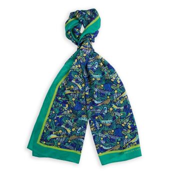 Foulard en soie Oiseaux de la jungle 4