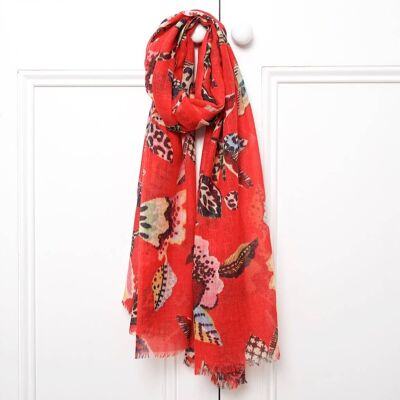 Leopard Trail Wool Scarf