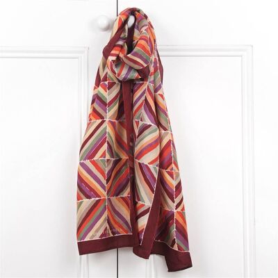 Quicksilver Plum Silk Scarf