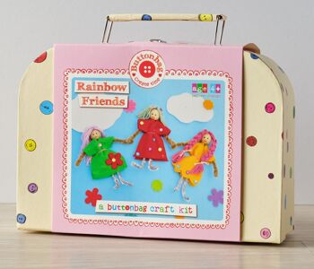 Rainbow Friends Craft Kit - Buttonbag - Créez vos propres objets artisanaux pour enfants 1