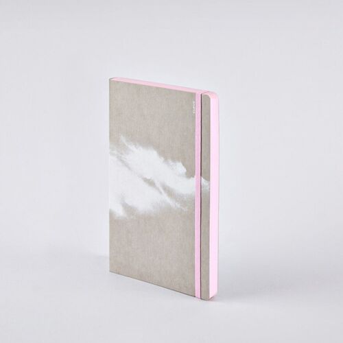 Cloud Rosé -  Inspiration Book | Notizbuch M | 176 farbige Seiten |  Premium-Papier | Jeanslabel-Material | nachhaltig produziert in Deutschland