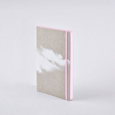 Cloud Rose - Libro di ispirazione | Quaderno M | 176 pagine a colori | Carta Premium | Materiale dell'etichetta dei jeans | prodotto in modo sostenibile in Germania