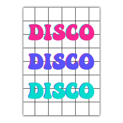 Disco Disco Print |Multi A5