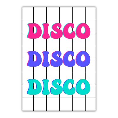 Disco Disco Print |Multi A4