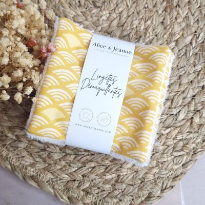 Mustard wave washable makeup remover wipes x5