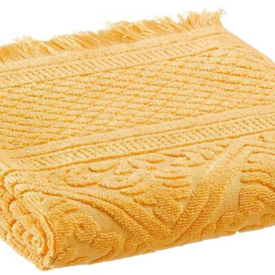 Drap de bain uni Zoe Mimosa 100 x 180