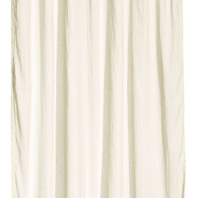 Zeff voile curtain with Craie tabs 140 x 280