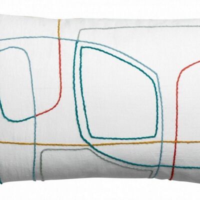 Isac Multico embroidered cushion 40 x 65