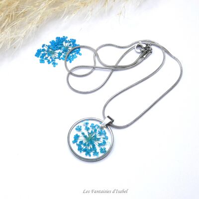 Collier dentelle de la reine turquoise