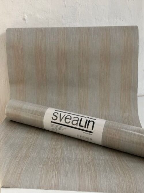 Linen Wallcovering, Stripe, Dusty gold