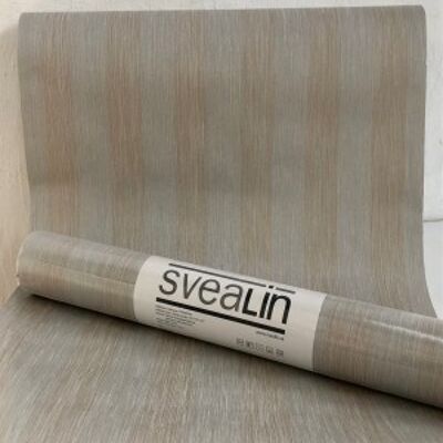 Linen Wallcovering, Stripe, Dusty gold