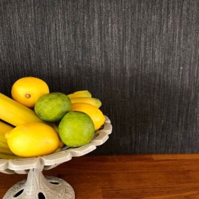 Linen Wallcovering, Plain, Black