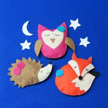 Sleepy Friends Key Ring Craft Kit - Buttonbag - Créez vos propres objets artisanaux pour enfants 3