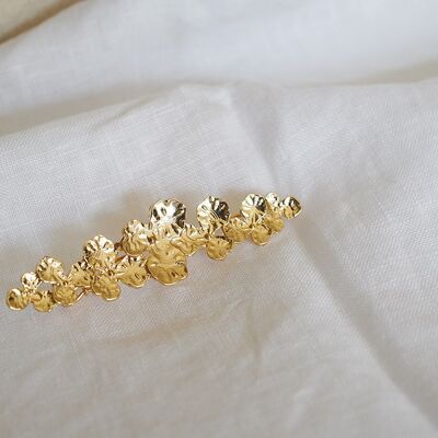 Hair clip Ophelia Small Golden Flowers