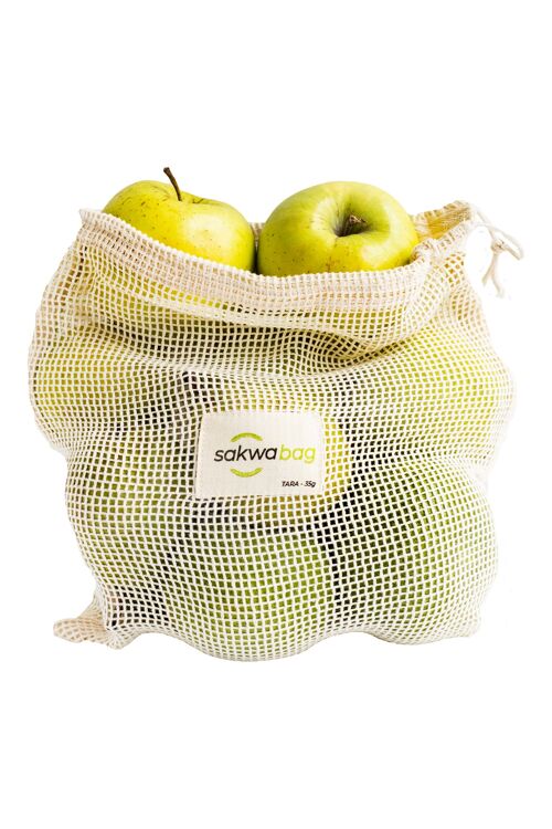 Cotton bag for fruit and veggies 25x30cm M