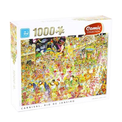 Puzzle 1000 Teile Comic Karneval Rio de Janeiro