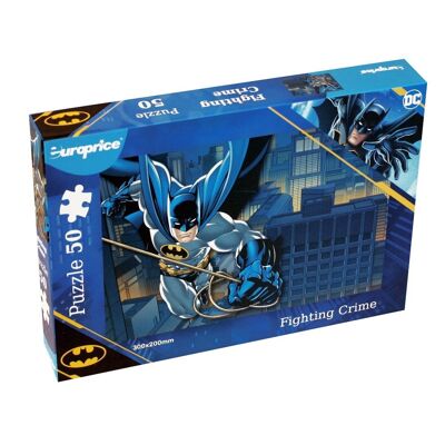 Puzzle 50 Peças - Batman, Luchando contra el Crimen