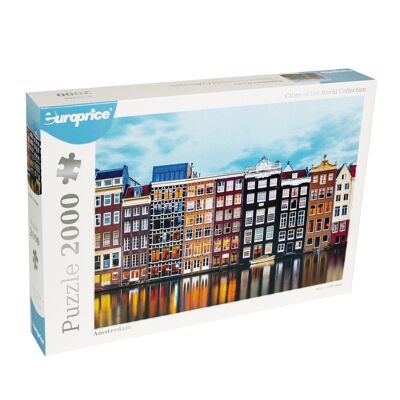 Puzzle Ciudades del Mundo - Amsterdam - 2000 piezas