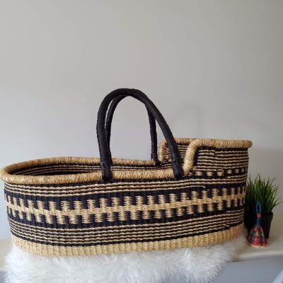 Baby Bassinet | African Basket | Moses Basket Colourful