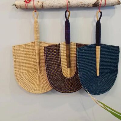 Hand Fan Natural No Leather