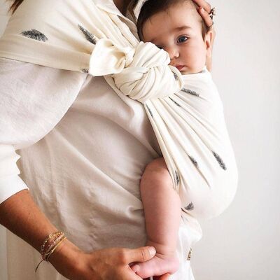 Palm Sensation Argent : porte-bébé sling simple