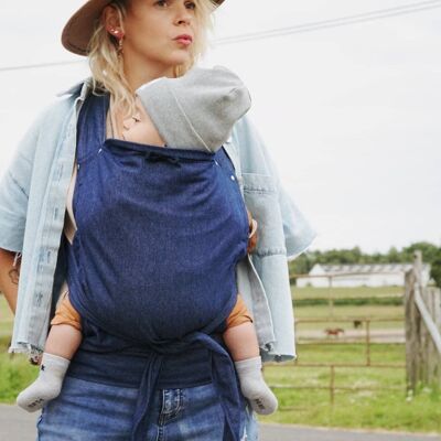 Easy Baby Blue Jeans : porte-bébé physiologique