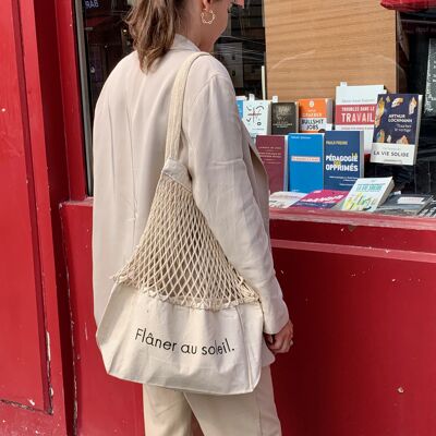Mesh bag Strolling in the sun XL natural