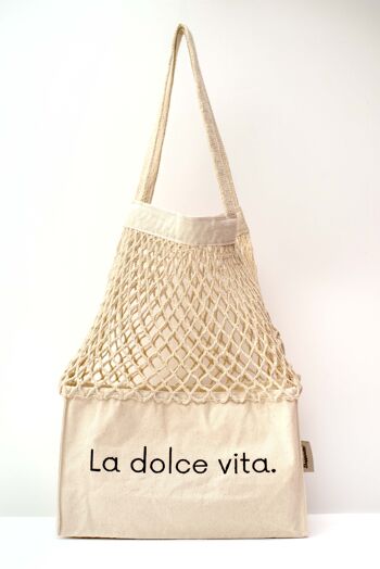 Sac filet La dolce vita XL naturel 2