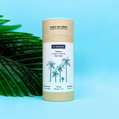Palm trees embroidery kit