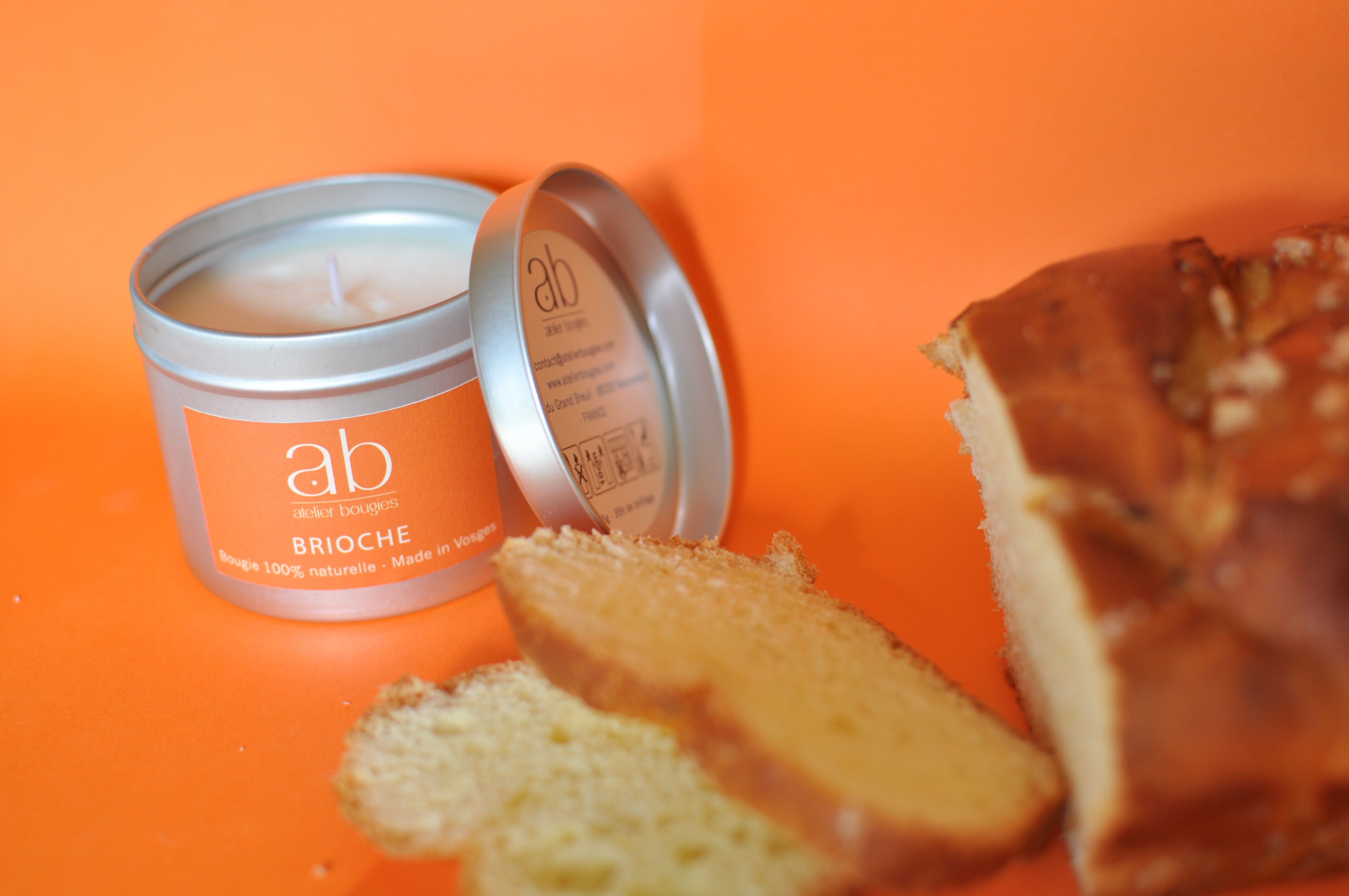 Candela artigianale profumata brioche 180 gr