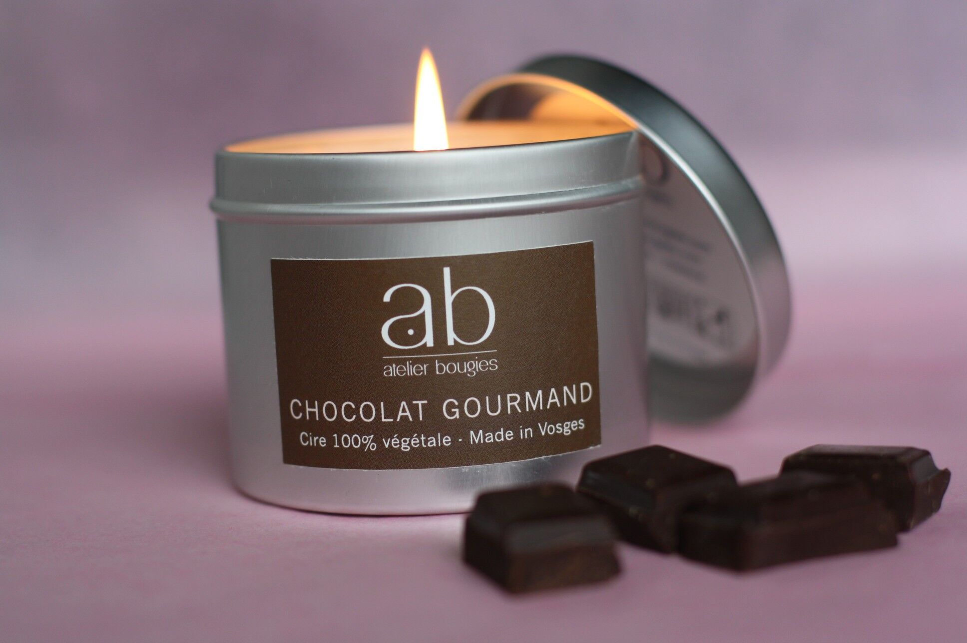 Candela profumata fatta a mano CIOCCOLATO 180 gr