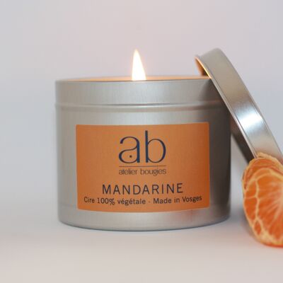 MANDARINE scented craft candle 180 gr