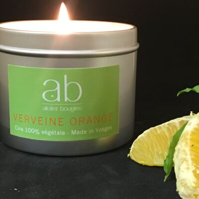 Handmade scented candle VERBENA/ORANGE 180 gr