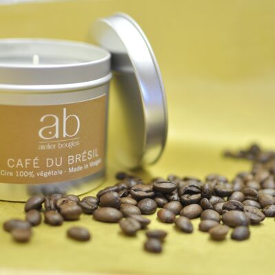 Bougie artisanale parfumée CAFE DU BRESIL 180 gr