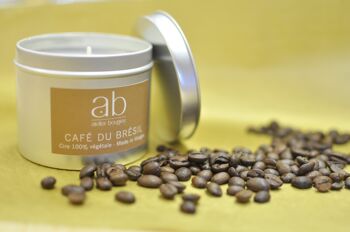 Bougie artisanale parfumée CAFE DU BRESIL 180 gr