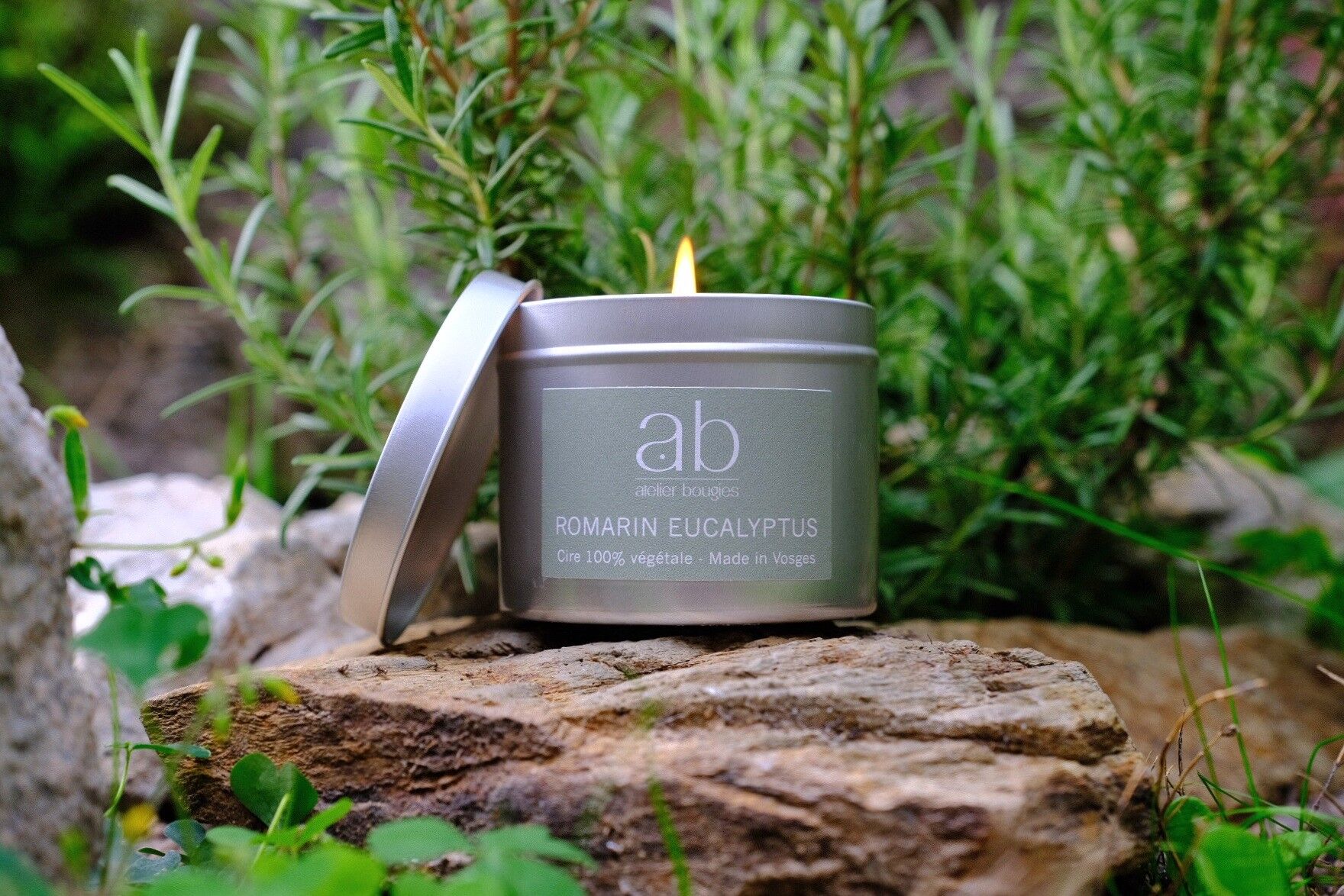 Candela profumata fatta a mano ROSMARINO/EUCALIPTO