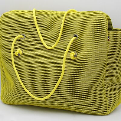 Sac flux taille M jaune flash