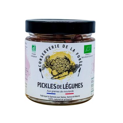 Pickles colorés aux légumes et graines de moutarde