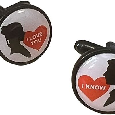 Gemelos de Camisa I Love You I Know Wedding Cufflinks S Wars