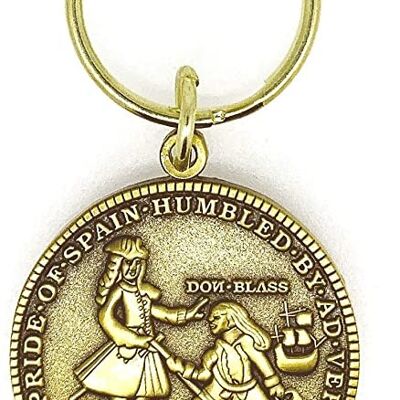 Llavero Replica Moneda Blas de Lezo Vernon Cartagena 1741