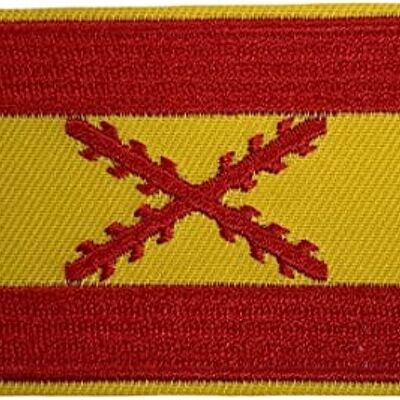 Parche Bandera de España Aspa de Borgoña 8x5 cm